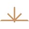 Ekena Millwork Kennewick Timber Gable Bracket, Western Red Cedar, 72"W x 36"H x 1 1/2"D x 3 1/2"F, 12/12 Pitch GBW072X36X0204KEN00SWR - alternate 1